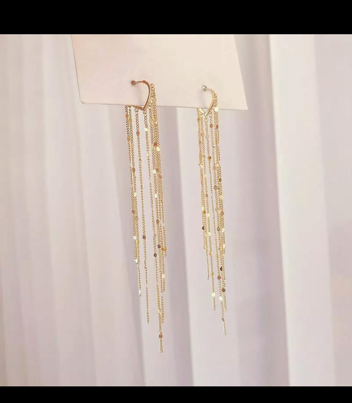 Gold Tassel Earrings