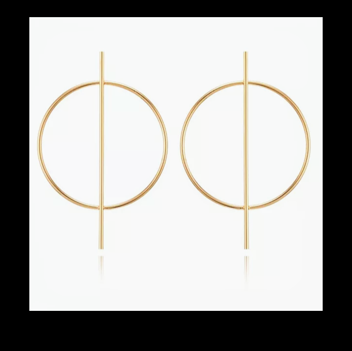 Geometric Gold Earrings